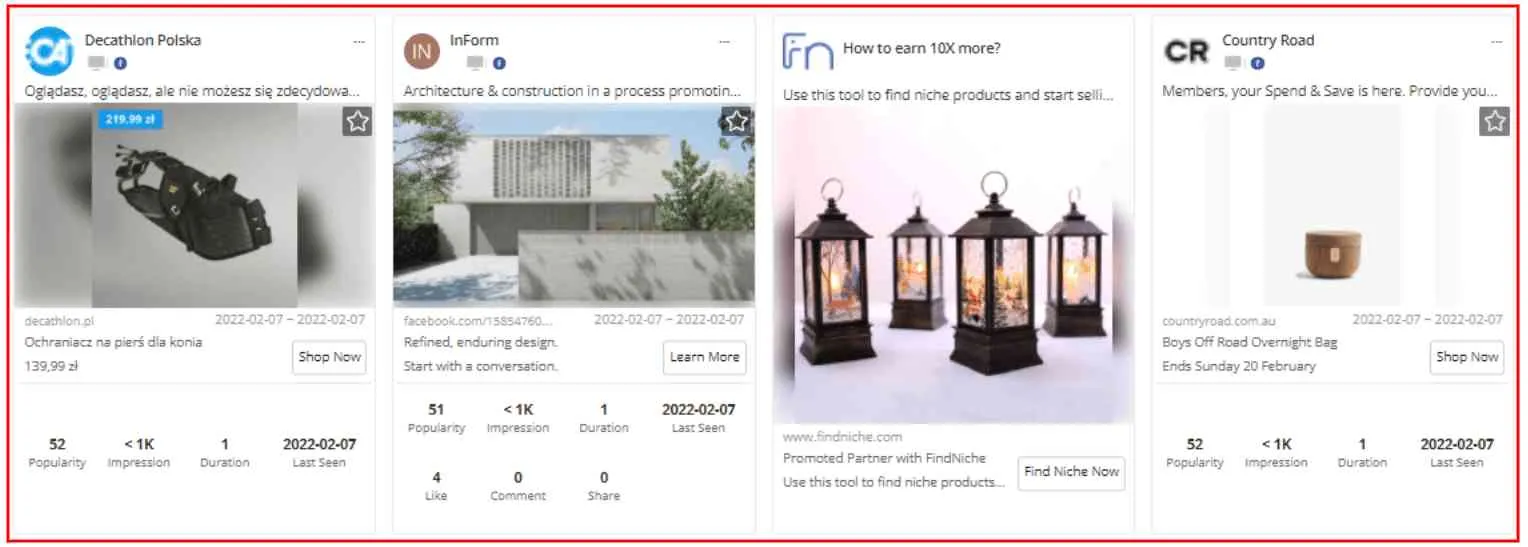 BigSpy Review Ad Ideas