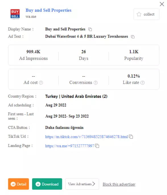 Spy competitor ads