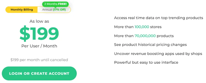 AdPlexity E-commerce Ads Pricing