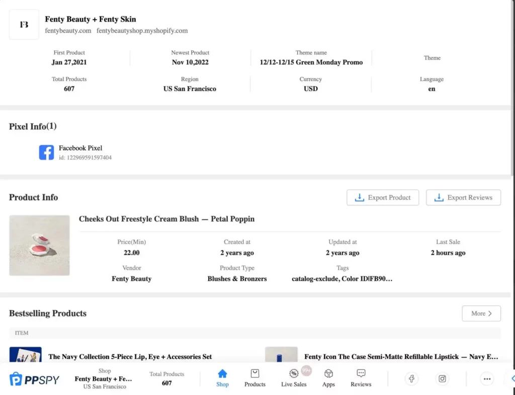 Shopify Inspector By PiPiADS Chrome Extension