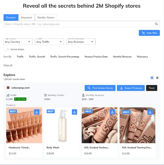 SimplyTrends Competitor Finder