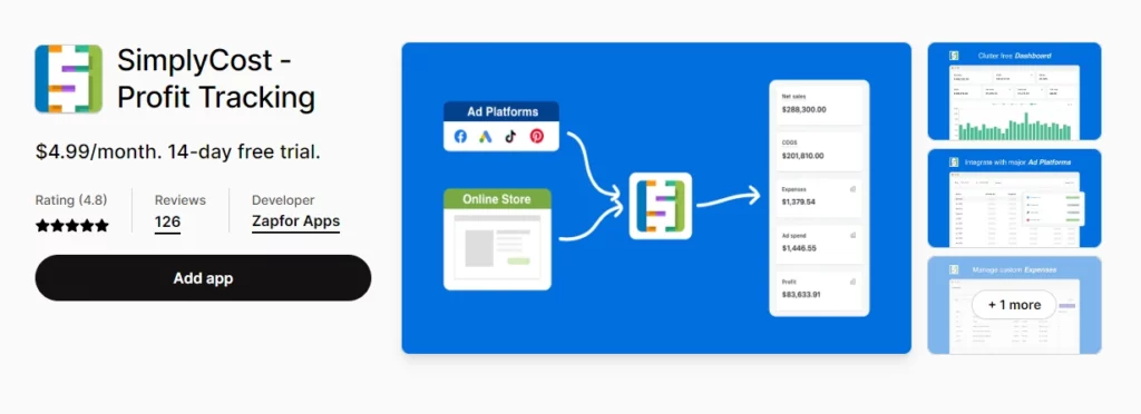SimplyCost Shopify App