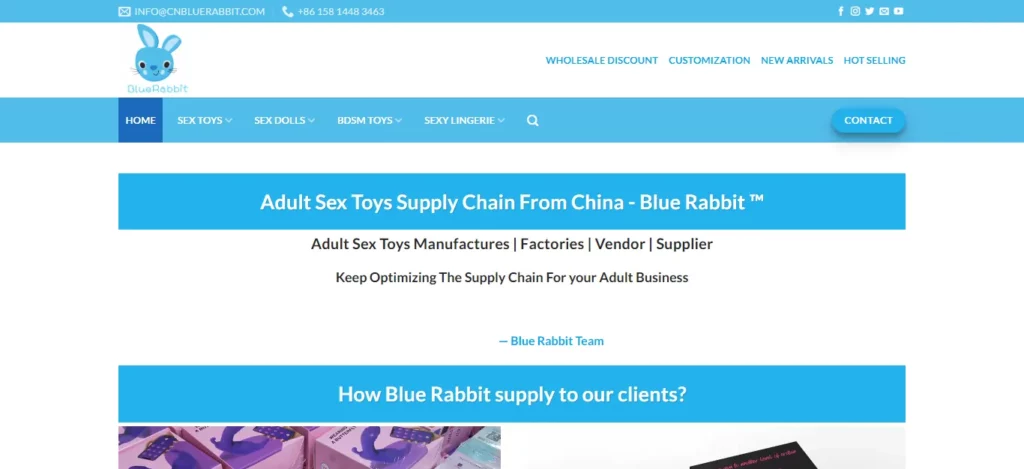 Blue Rabbit Adult Sex toy supplier