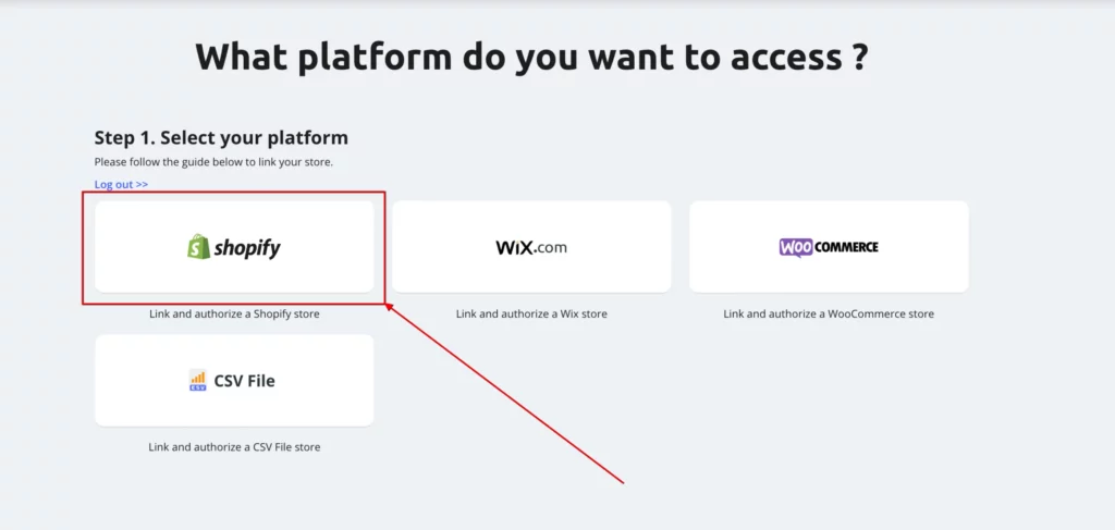 Connect your business account to DSers