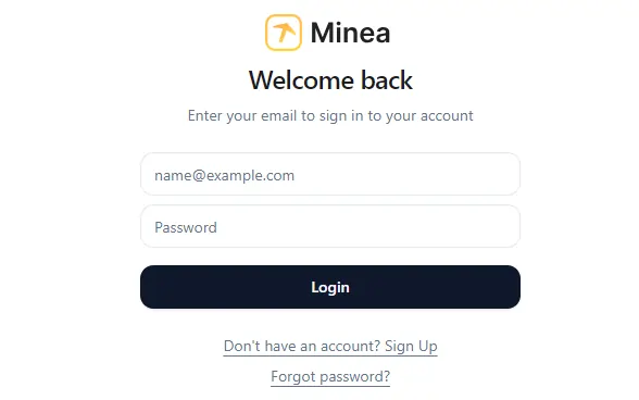 Minea Free Trial signup