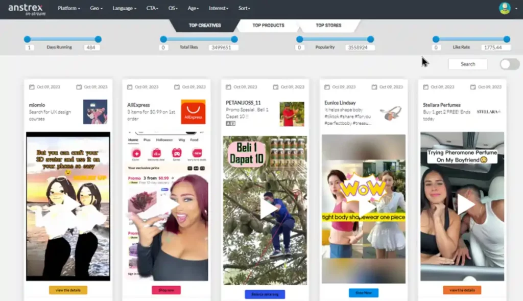 TikTok AdSpy Tool by Anstrex