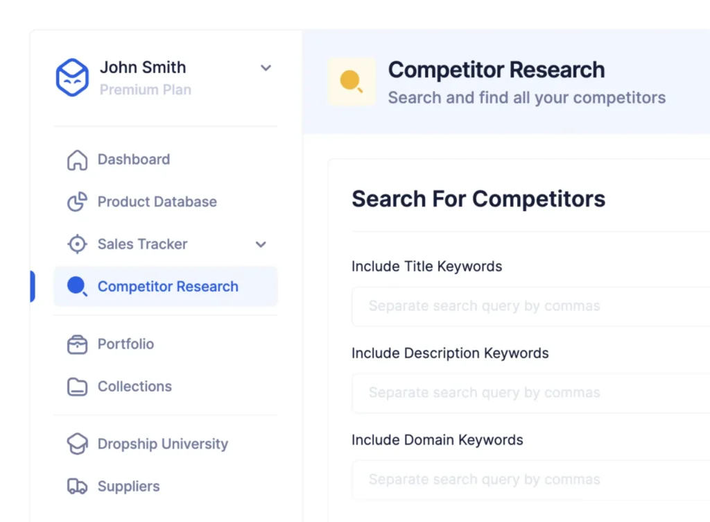 Competitor Research Tool